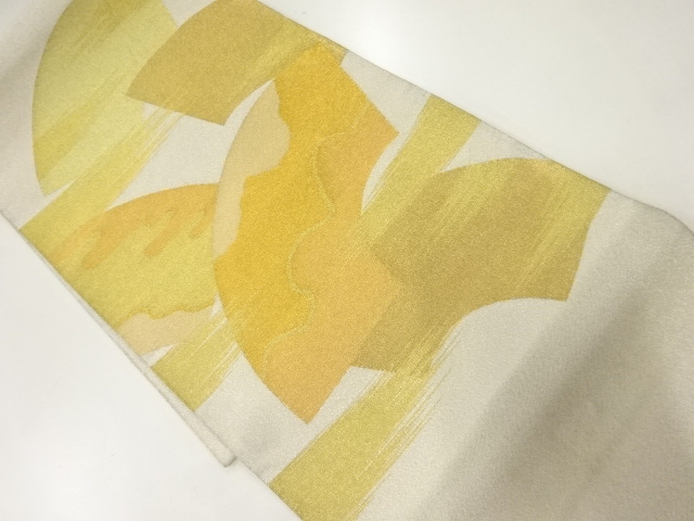 アンティーク　地紙に霞模様織出し袋帯（材料）